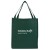 Logo Imprinted Reusable shopping bags- Saturn Jumbo Non-Woven Tote- Hunter Green